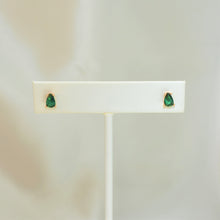 Multicolor Tear Drop Studs Dainty Minimalist CZ Birthstone Studs Gift For her