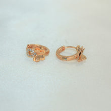 Butterfly Mariposa Huggies - Gold Plated Small Earrings for her