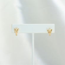 Butterfly Earrings, Mariposa Studs, Huggies, Gold Plated Dainty Earrings, Gift