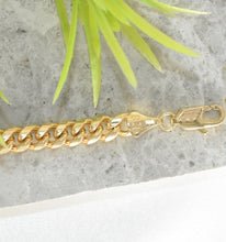 Cuban Miami Bracelets Gold Plated Pulsera Men's Bracelet Gift For Men- 6mm