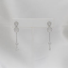 Sterling Silver Flower Earrings Bracelet and Necklace Jewelry Set Gift For Her