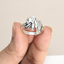 Elephant Ring Sterling Silver Protection Ring Anillo de Elefante Good Luck Ring