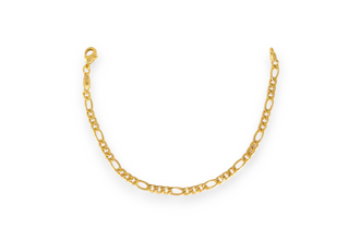 Figaro Mariner Cuban Paper Clip Link Chain Bracelets - Gold Plated Everyday Bracelet Stack for her