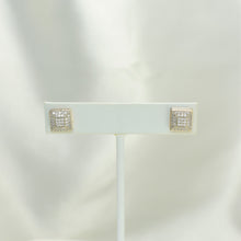 Multishaped CZ Earrings Gold Plated Stud Earrings Unisex Studs Special Gift