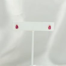 Multicolor Tear Drop Studs Dainty Minimalist CZ Birthstone Studs Gift For her