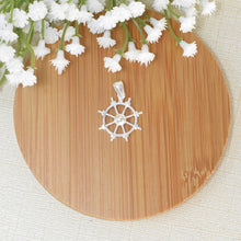 Anchor Wheel Pendant 925 Sterling Silver Pendant Rueda Pendant Sailor Jewelry Gift