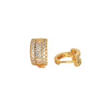 Infinity, Baguette Round Huggies, Gold Plated Huggies, Dainty Circle Hoops, CZ Bow Ribbon Huggies, Double Huggies, Colorful Small Huggies