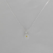 Sterling Silver Daisy flower Stud Earrings and Necklace Jewelry Set Gift For Her