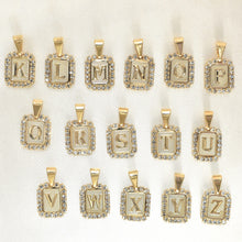 A-Z Initial Pendant Gold Plated Inital with Curb Chains Pendant Necklaces, PaperClip Layering Necklaces