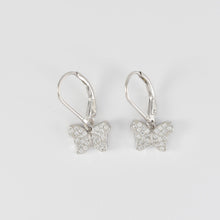 Butterfly Drop Earrings in Sterling Silver - Gift for Teenage Girls Daughter