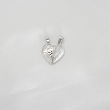 Love Forever Pendant, 925 Silver Couple Heart Pendant, Amar Split Heart Pendant