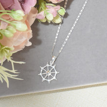 Anchor Wheel Pendant 925 Sterling Silver Pendant Rueda Pendant Sailor Jewelry Gift