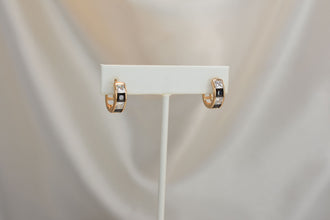 Multi Color Gemstone Huggies - Gold Plated Everyday Earrings For Her