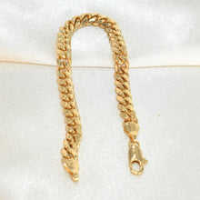 Cuban Miami Bracelets Gold Plated Pulsera Men's Bracelet Gift For Men- 6mm