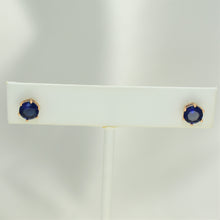 Multi Color Birthstone Studs - Gold Plated Dainty Minimalist Stackable Earrings for her