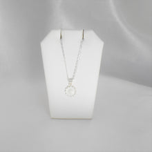 Sterling Silver Daisy flower Stud Earrings and Necklace Jewelry Set Gift For Her