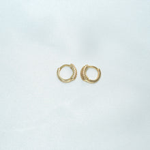 Baguette Hoops - Gold Plated Small Elegant Earrings Gift for her