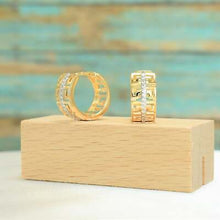 Greek Key Huggies Hoops - Gold Plated Everyday Earrings Perfect Gift for Wife