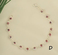 Red Evil Eye Bracelet - 925 Sterling Silver - Protection Bracelet -Gift for her