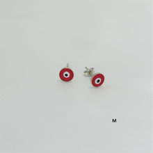 Evil Eye Stud Earrings 925 Sterling Silver Ojo Protection Studs Gift For Her