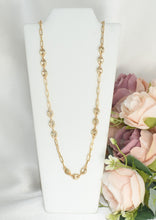 Puffed Mariner Anklet, Gold Plated Tobillera Paper Clip Chain and Anklet - Gift for her