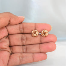 Celtic Love Knot Studs - Gold Plated Everyday Earrings for her
