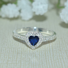 Halo Heart CZ Rings, 925 Sterling Silver, Anillos De CZ, Engagement Ring, Gift