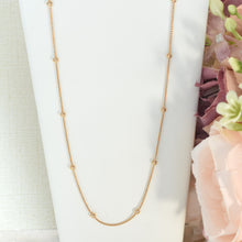 Thin Beaded Gold Chain - Dainty Gold Plated Necklace for Everyday Layering - Minimalist Jewelry