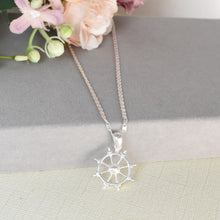 Anchor Wheel Pendant 925 Sterling Silver Pendant Rueda Pendant Sailor Jewelry Gift