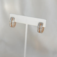 Greek Key Huggie Hoop Earrings14K Gold Plated Huggie Hoops Gift For Her