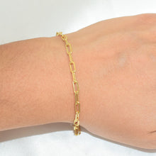 Figaro Mariner Cuban Paper Clip Link Chain Bracelets - Gold Plated Everyday Bracelet Stack for her