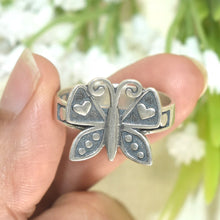 Butterfly Ring Sterling Silver, Streetwear Ring, Vintage Boho Butterfly Ring, Courage Ring, Mariposa Jewelry Protection Ring, Christmas Gift