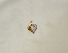 Broken Heart Pendant Necklace - Gold Plated Charm Necklace for Women