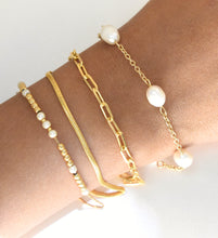 Stackable Everyday Gold Plated Minimalist Bracelets - Dainty Trending Jewelry