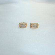 Baguette Hoops - Gold Plated Small Elegant Earrings Gift for her