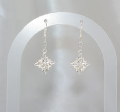 Witch Knot Celtic Sterling Silver Earrings - Nudo de Bruja - Dangle Drop Earrings for Her