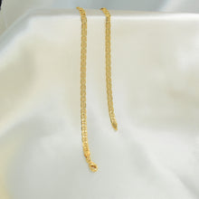 Mariner Anchor Link Chain For Men Women Flat Mariner GoldPlated Necklace 24