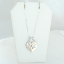 Love Forever Pendant, 925 Silver Couple Heart Pendant, Amar Split Heart Pendant