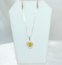 Halo Heart CZ Pendants with Rings, 925 Sterling Silver, Dije y Anillo CZ, Gift