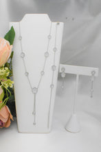 Sterling Silver Flower Earrings Bracelet and Necklace Jewelry Set Gift For Her