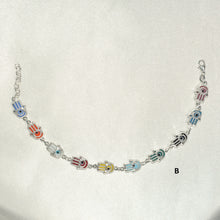 Multicolor EvilEye Bracelet 925 Sterling Silver Protection Pulsera7.5