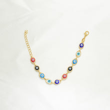 Baby Evil Eye Colorful Ojo Pulsera Protection Bracelet Size - 5