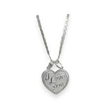 Couple Heart Love Pendant 925 Sterling Silver Split Heart Necklace Gift for lovers