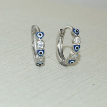 Heart Huggies,925 Silver Earrings, Multi Color Heart CZ Huggie Hoop Earrings, Gift for her