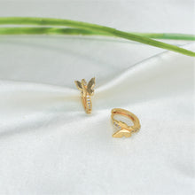 Butterfly Mariposa Huggies - Dainty Gold Plated Everyday Minimalist Earrings Stack - Gift for Daughter