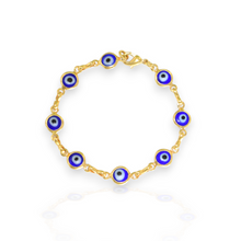 Blue Baby Evil Eye Bracelet Ojo Pulsera Protection Bracelet - 5.5