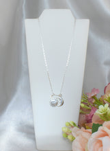 Sun Moon Pendant Sterling Silver Crescent and Sun Split Necklace Jewelry Set Best Gift