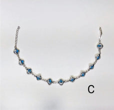 Blue Evil Eye Bracelet - 925 Sterling Silver - Protection Bracelet -Gift for her