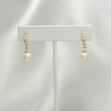 Pearl Drop Earrings, Gold Filled Pearl Earrings, Pearl Huggie Hoops, For Women