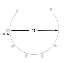 Charming Owl, Dolphin, Turtle, Heart, Infinity 925 Silver Anklet, Animal Jewelry